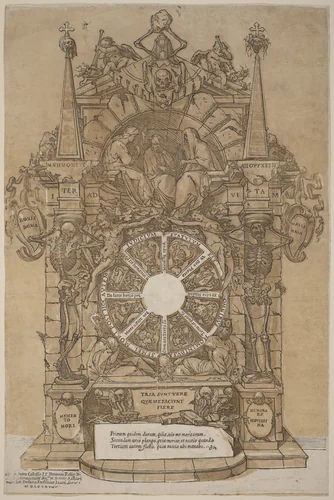 Allegory on Death by Andrea Andreani; Giovanni Fortuna, print, 1558-1629