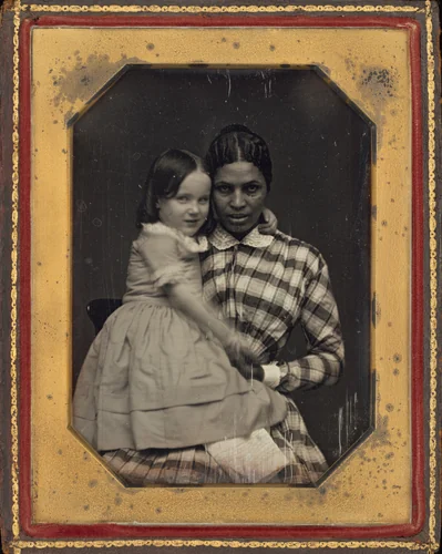 Martha Ann "Patty" Atavis and Anna Whitridge by Joseph D. Marsters, photograph, 1848