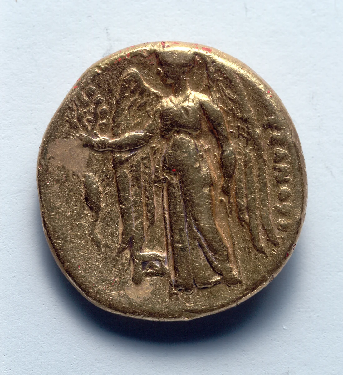 Stater: Winged Nike, l., Holding Wreath (reverse) by Unknown, metalwork, -336--323