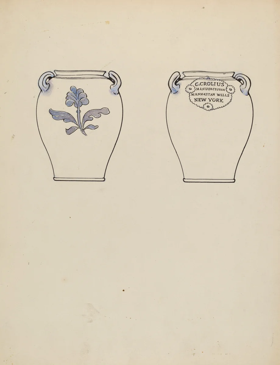 Jar by Charles Caseau, index of american design, 1936