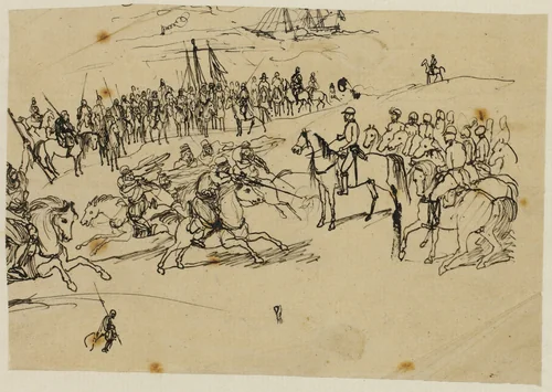 Arabian Fantasy by Rodolphe Bresdin, drawing, 1845-1885