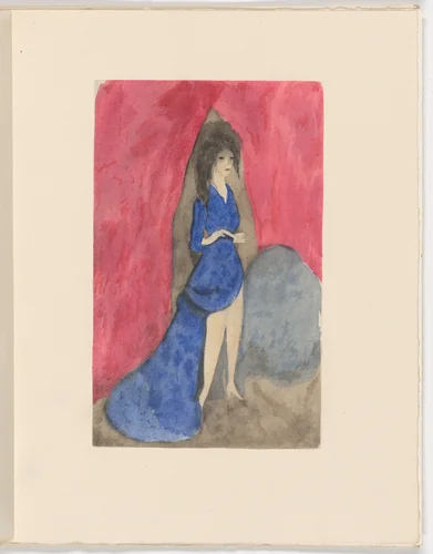Plate (folio 28) from Les Biches, vol. I by Marie Laurencin, illustrated book, 1924