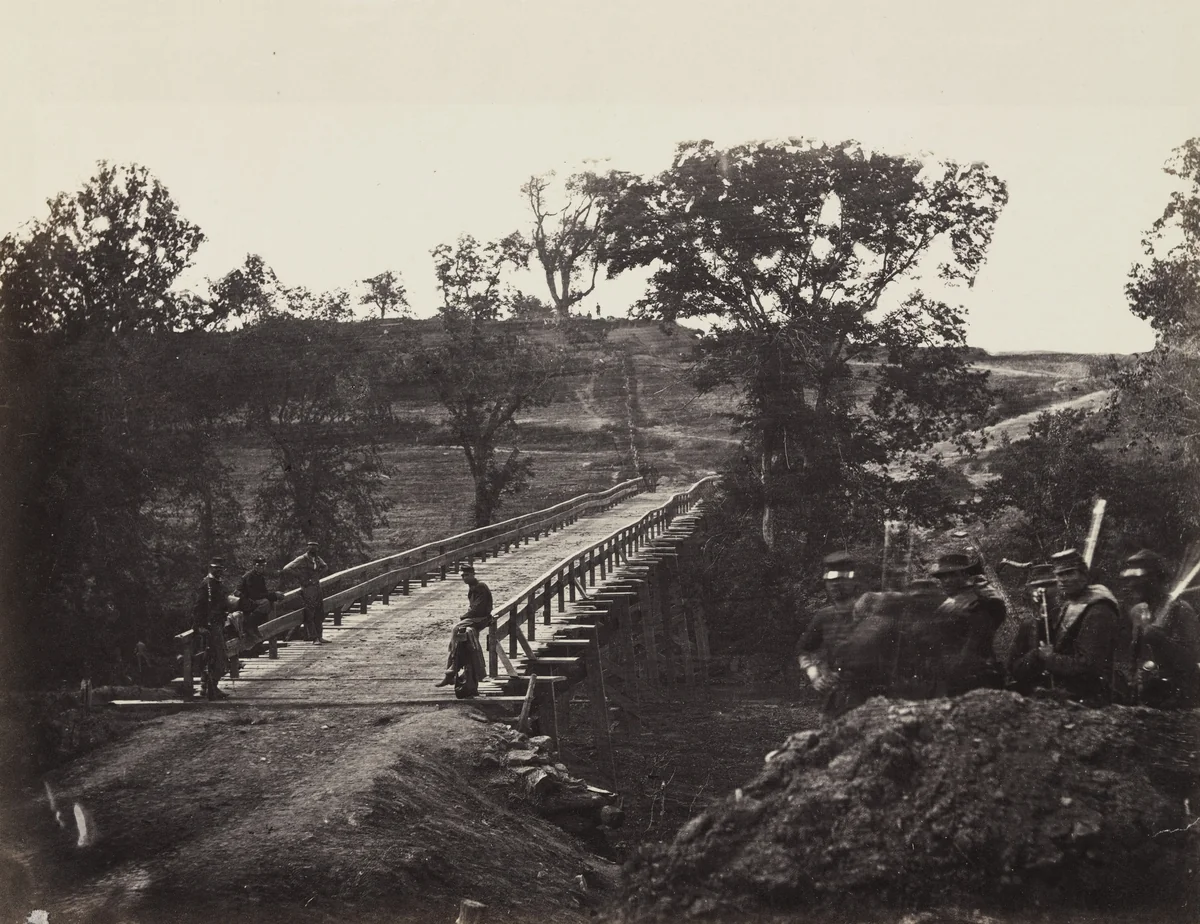 Chesterfield Bridge, North Anna, Virginia by Timothy O'Sullivan, Alexander Gardner, photograph, 1864