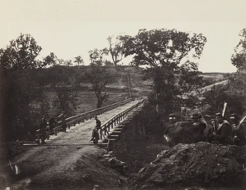 Chesterfield Bridge, North Anna, Virginia by Timothy O'Sullivan, Alexander Gardner, photograph, 1864