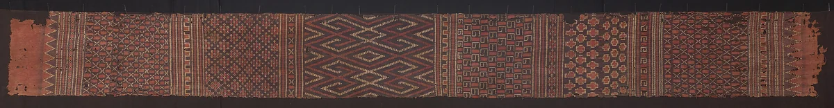 Ceremonial Textile (mbesa tali tau batu or pewo) by Rongkong people, textile, 1701-1900