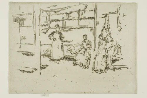 After the Sale, Clothes Exchange, Houndsditch by James McNeill Whistler, print, 1887