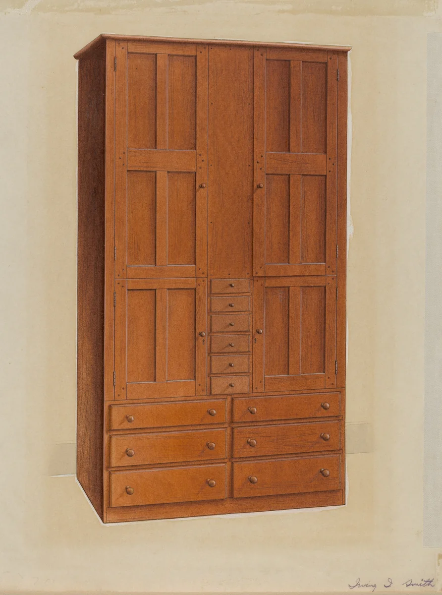 Cabinet by Irving I. Smith, index of american design, 1937