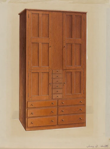 Cabinet by Irving I. Smith, index of american design, 1937