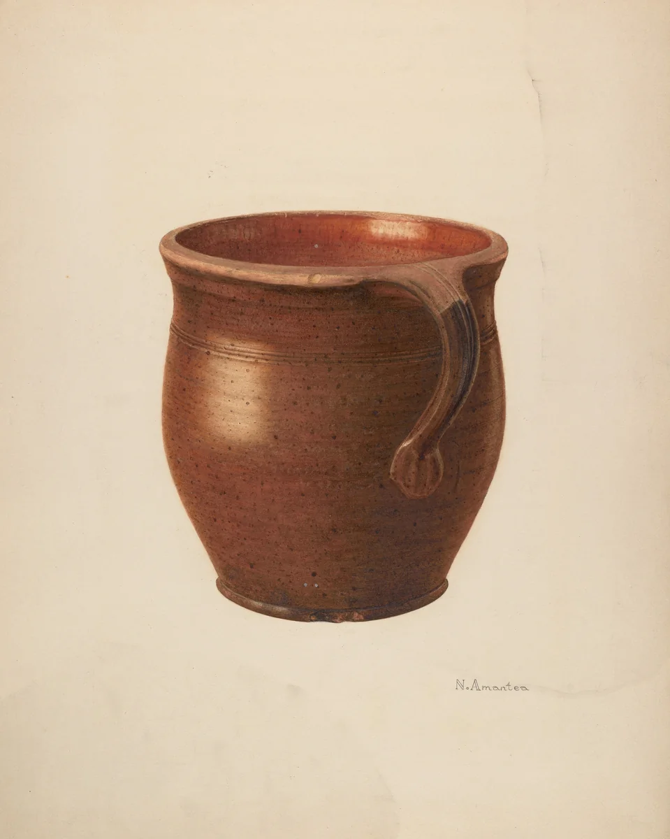 Apple Butter Pot by Nicholas Amantea, index of american design, 1935-1942