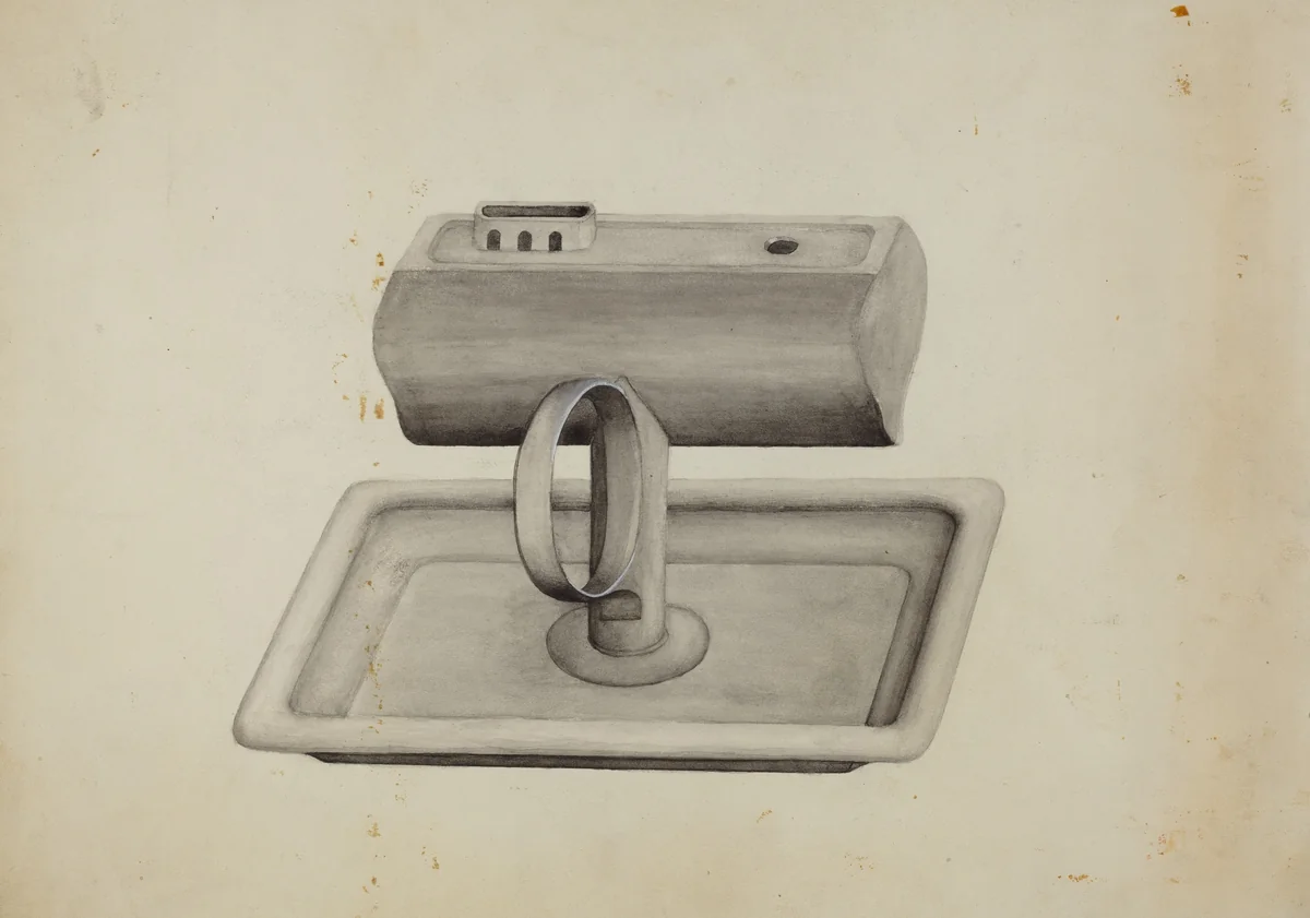 Lamp by American 20th Century, index of american design, 1935-1942