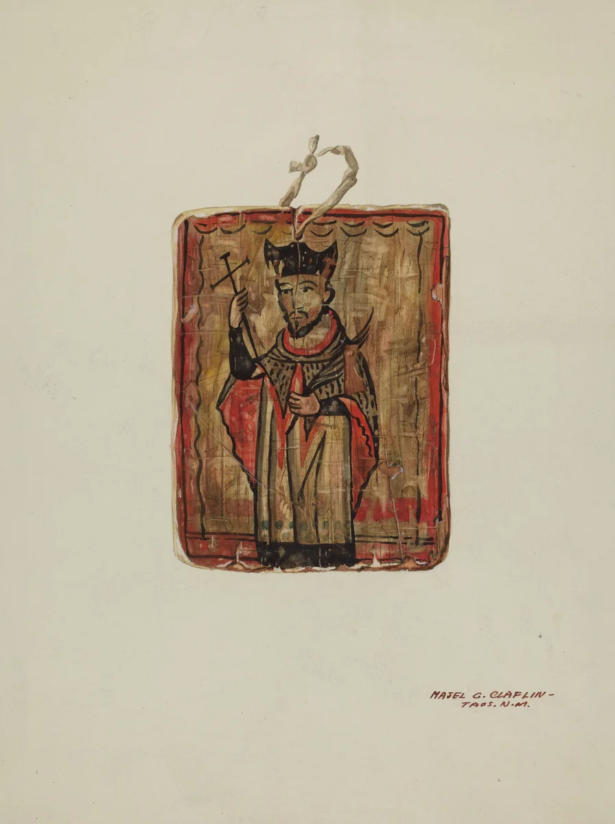 Retablo by Majel G. Claflin, index of american design, 1935-1942