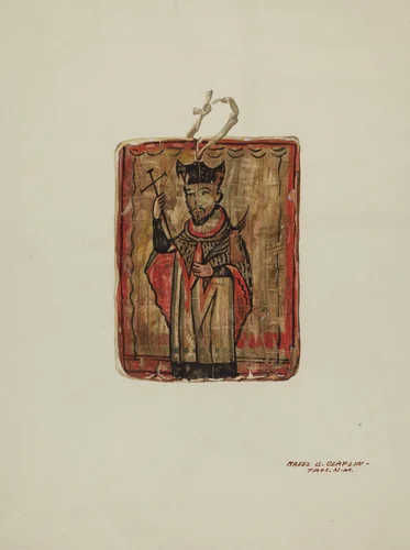 Retablo by Majel G. Claflin, index of american design, 1935-1942