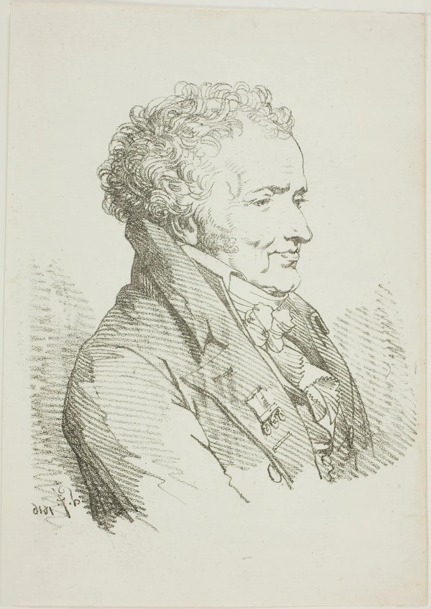Portrait of Vivant-Denon by L. F. Laurent, print, 1816