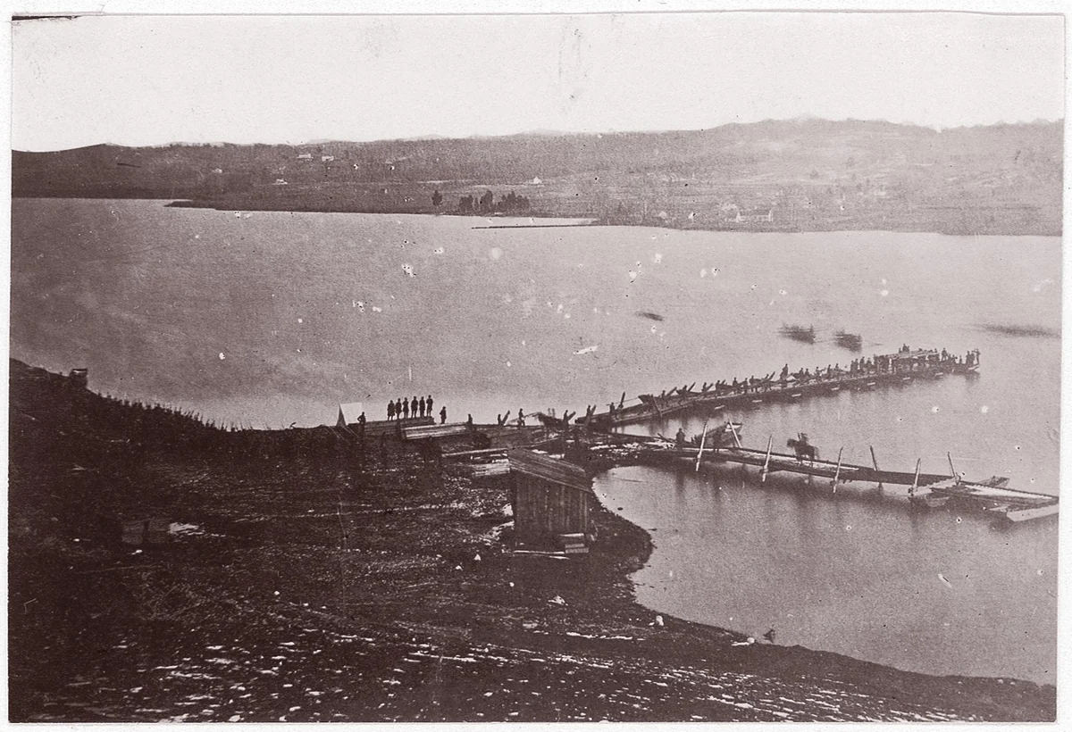 Aquia Creek Landing by Alexander Gardner, photograph, 1863