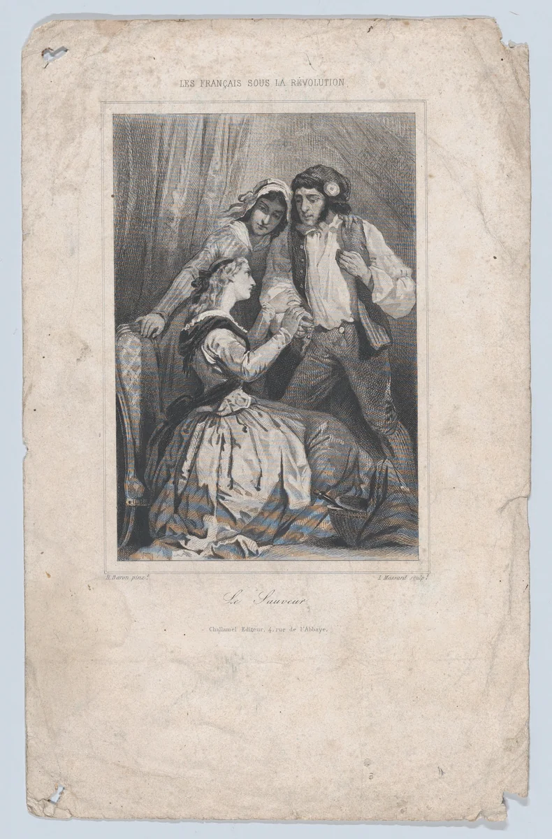 The Savior, from 'The French during The Revolution' by Léopold Massard, print, 1843