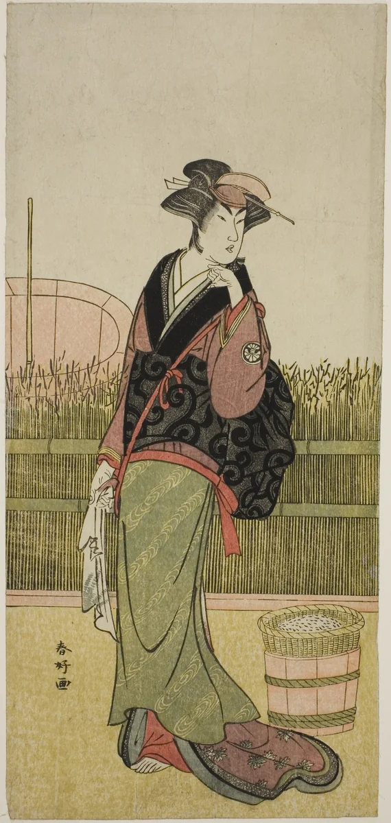 The Actor Segawa Kikunojo III in an Unidentified Role by Katsukawa Shunko, print, 1781-1792
