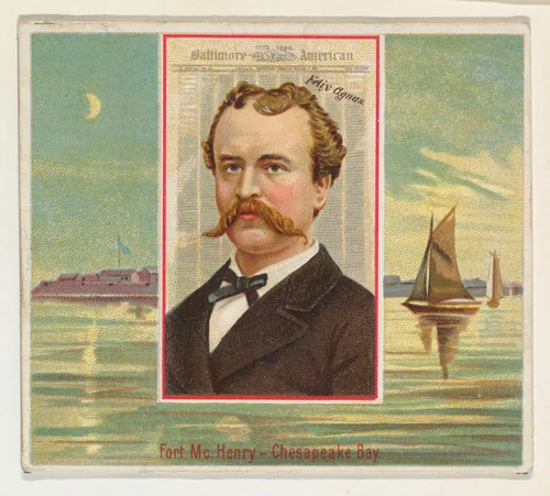Felix Agnus, Baltimore American, from the American Editors series (N35) for Allen & Ginter Cigarettes by Allen & Ginter, print, 1887