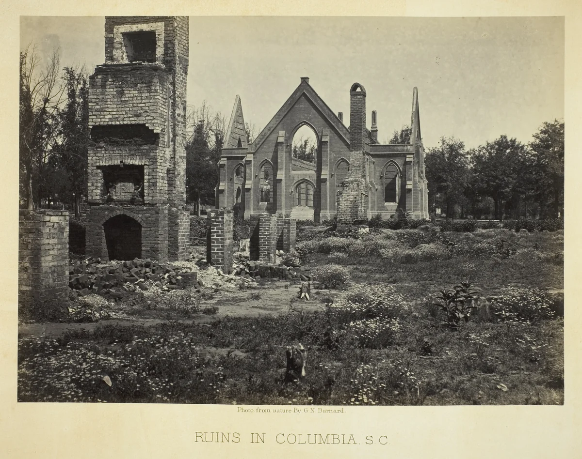 Ruins in Columbia, S.C. by George Barnard, photograph, 1865