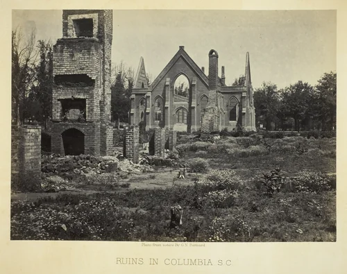 Ruins in Columbia, S.C. by George Barnard, photograph, 1865