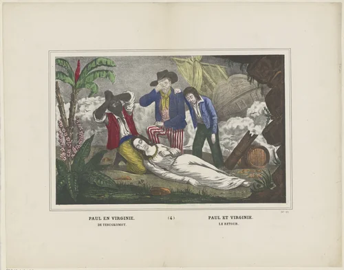 De terugkomst / Le retour by Glenisson & Van Genechten, print, 1833-1856