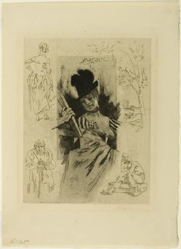 Maturity by Félicien Rops, print, 1887
