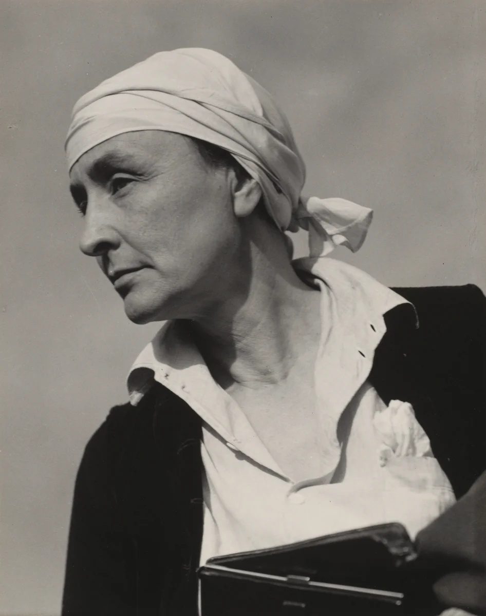 Georgia O'Keeffe by Alfred Stieglitz, photograph, 1936