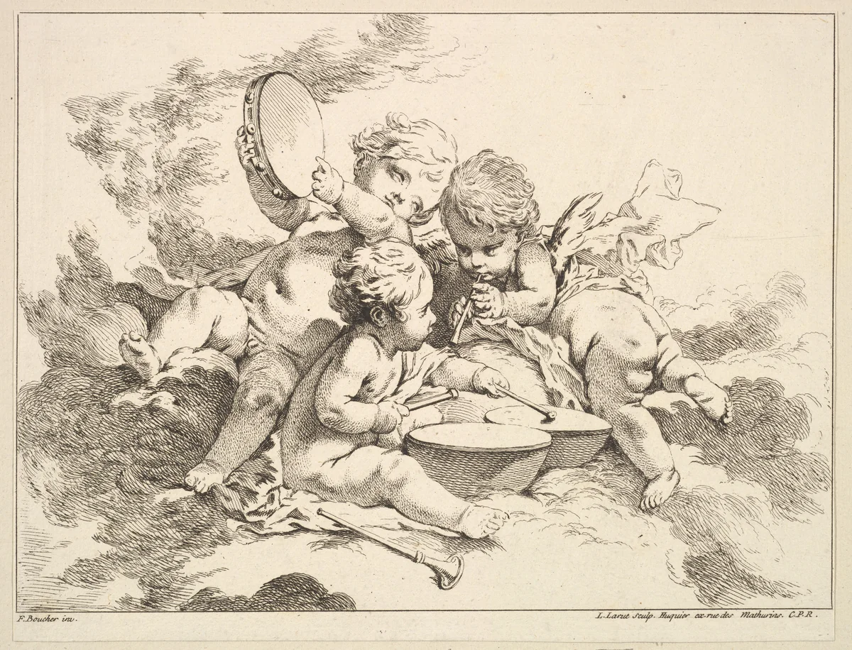 Earth by Louis Félix de La Rue, print, 1731-1765