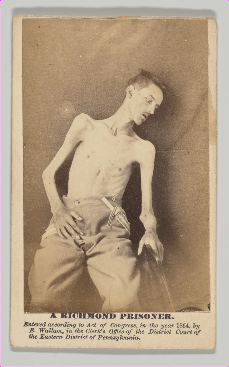 A Richmond Prisoner by Ellerslie Wallace, photograph, 1864