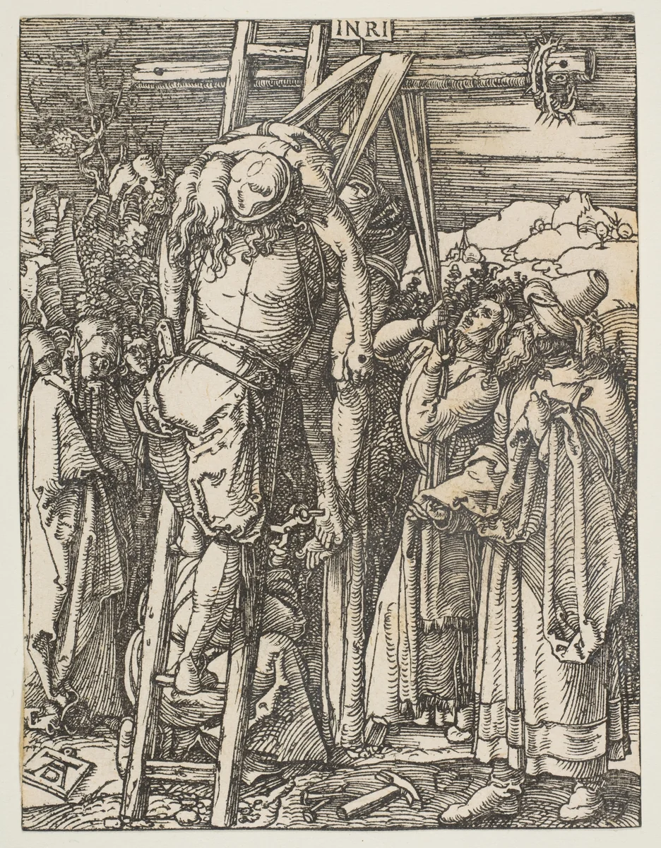 The Descent from the Cross, from "The Small Passion" by Albrecht Dürer, print, 1509-1510