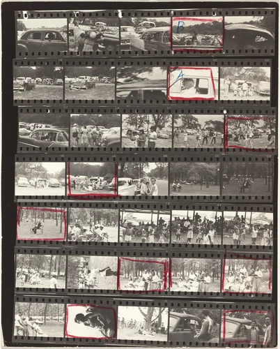 Guggenheim 57/Americans 77 and 78--Detroit by Robert Frank, photograph, 1955