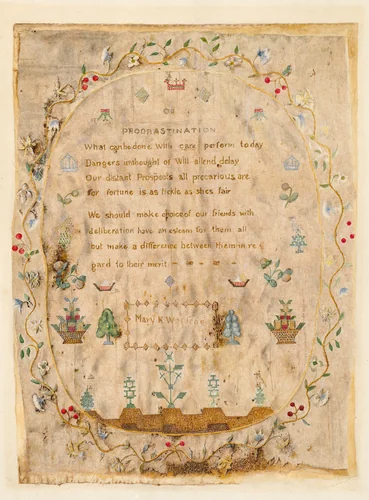 Sampler by Max Unger, index of american design, 1941