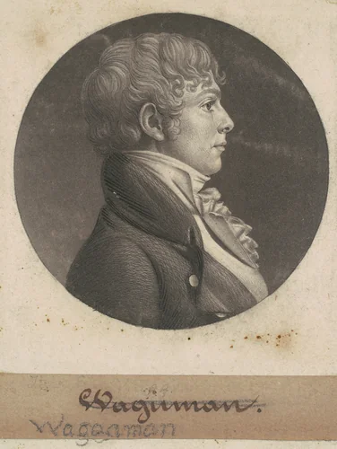 Thomas Ennalls Waggaman by Charles B. J. Févret de Saint-Mémin, print, 1803