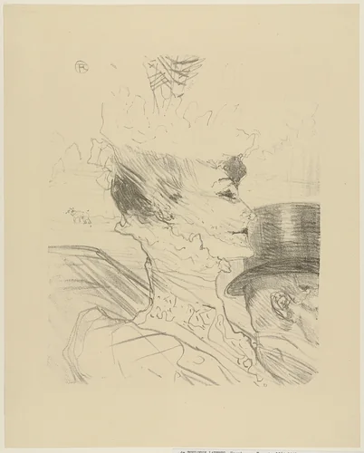 Louise Balthy from Portraits of Actors and Actresses: Thirteen Lithographs (Portraits d'Acteurs & Actrices: Treize Lithographies) by Henri de Toulouse-Lautrec, print, 1898