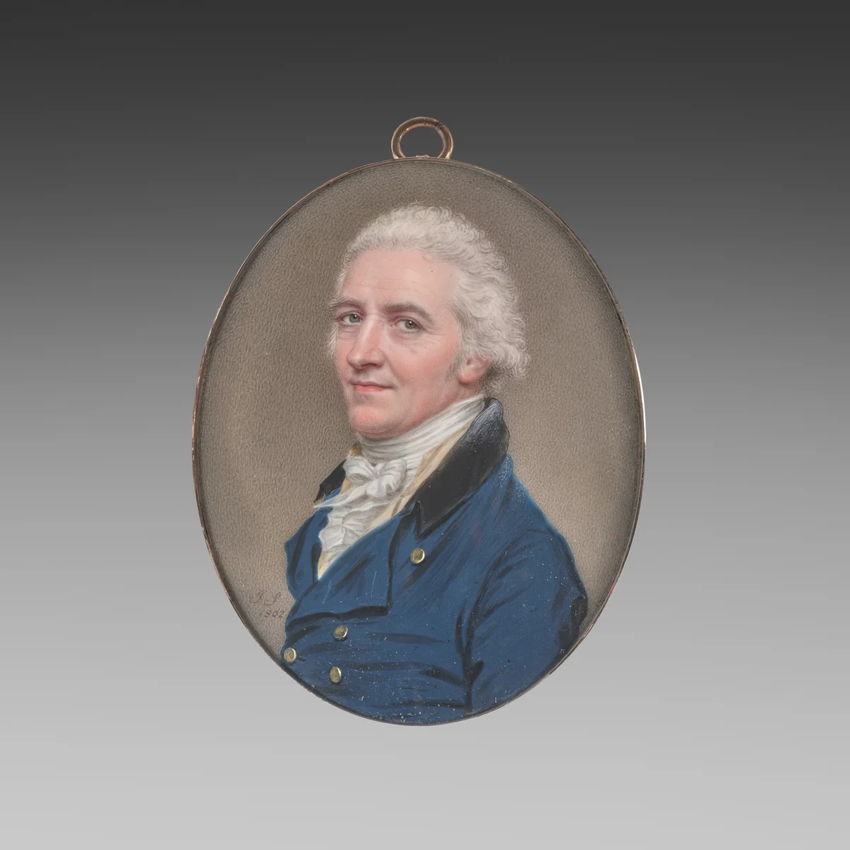 Self-Portrait by John I Smart, painting, 1802