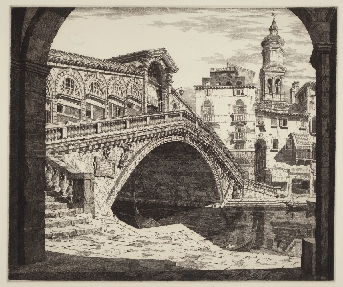 Shadows of Venice by John Taylor Arms, print, 1930