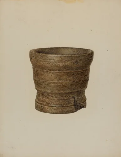 Mortar by Hester Duany, index of american design, 1940