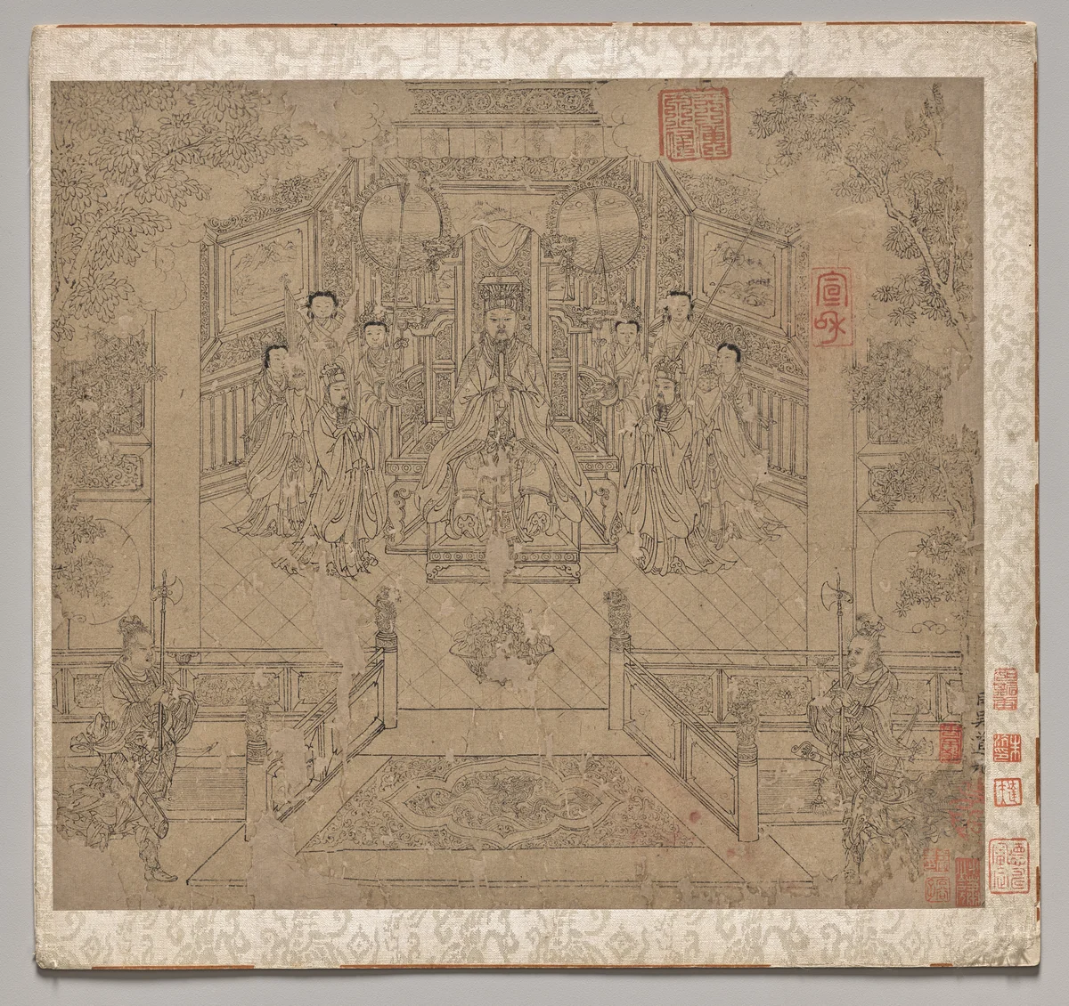 Album of Daoist and Buddhist Themes: Procession of Daoist Deities: Leaf 1 by Unknown, painting, 1200-1299