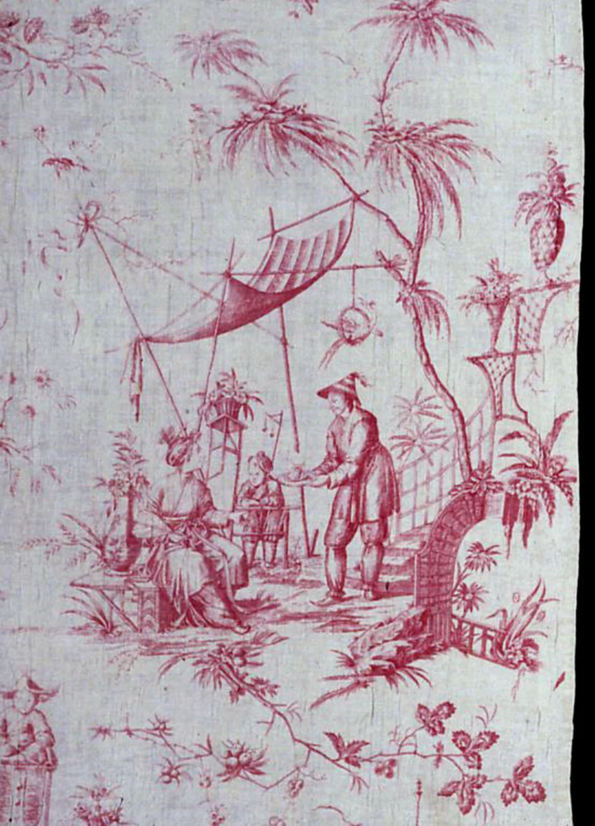Panel (Furnishing Fabric) by Jean Baptiste Pillement, textile, 1779-1789