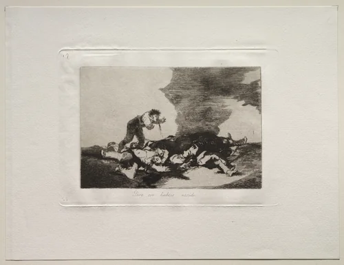 The Horrors of War: This is What You Were Born For by Francisco de Goya, print, 1810-1820