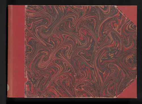 Fotoalbum met 65 foto's met stadsgezichten en beeldhouwwerken uit Italië by anonymous, book, 1870-1890