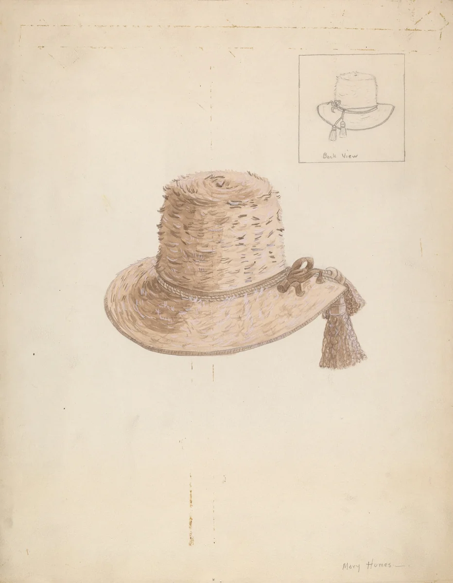 Boy's Hat by Mary E. Humes, index of american design, 1936