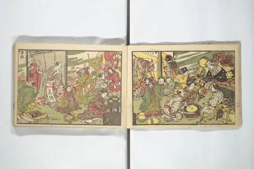 Teach Yourself How to Dance (Odori hitori keiko) 踊独稽古; 酒宴即興踊独稽古(しゅえん そっきょう おどりひとりげいこ) by Sanshōsai, book, 1814