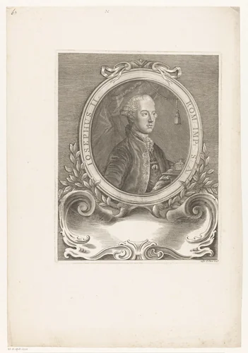 Portret van keizer Jozef II by anonymous, print, 1750-1819