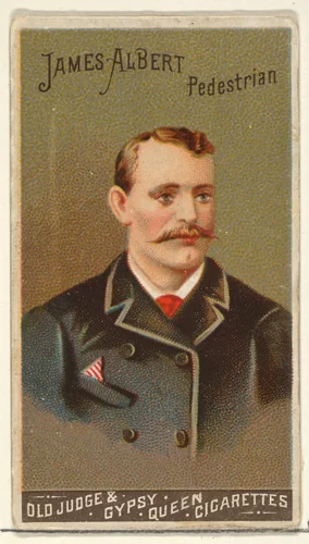 James Albert, Pedestrian, from the Goodwin Champion series for Old Judge and Gypsy Queen Cigarettes by Goodwin & Company, print, 1888