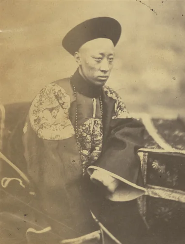 Prince Kung, Brother of the Emperor of China, Signer of the Treaty by Felice Beato, photograph, 1860