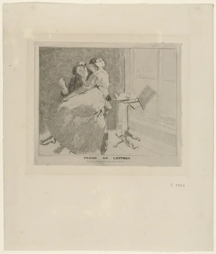 Femme de lettres by Walter Richard Sickert, print, 1915