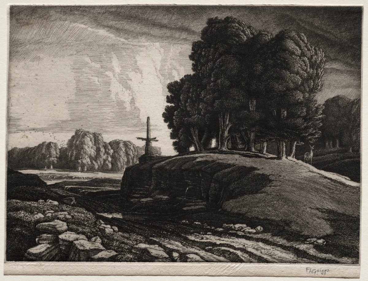 The Cross Hands by Frederick Landseer Maur Griggs, print, 1933