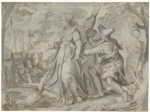 Bedreigingen voor de Nederlanden by anonymous, drawing, 1600-1699