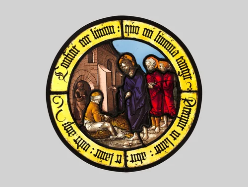 Roundel with Christ Healing the Blind Man by Hirschvogel Workshop, other, 1517-1527