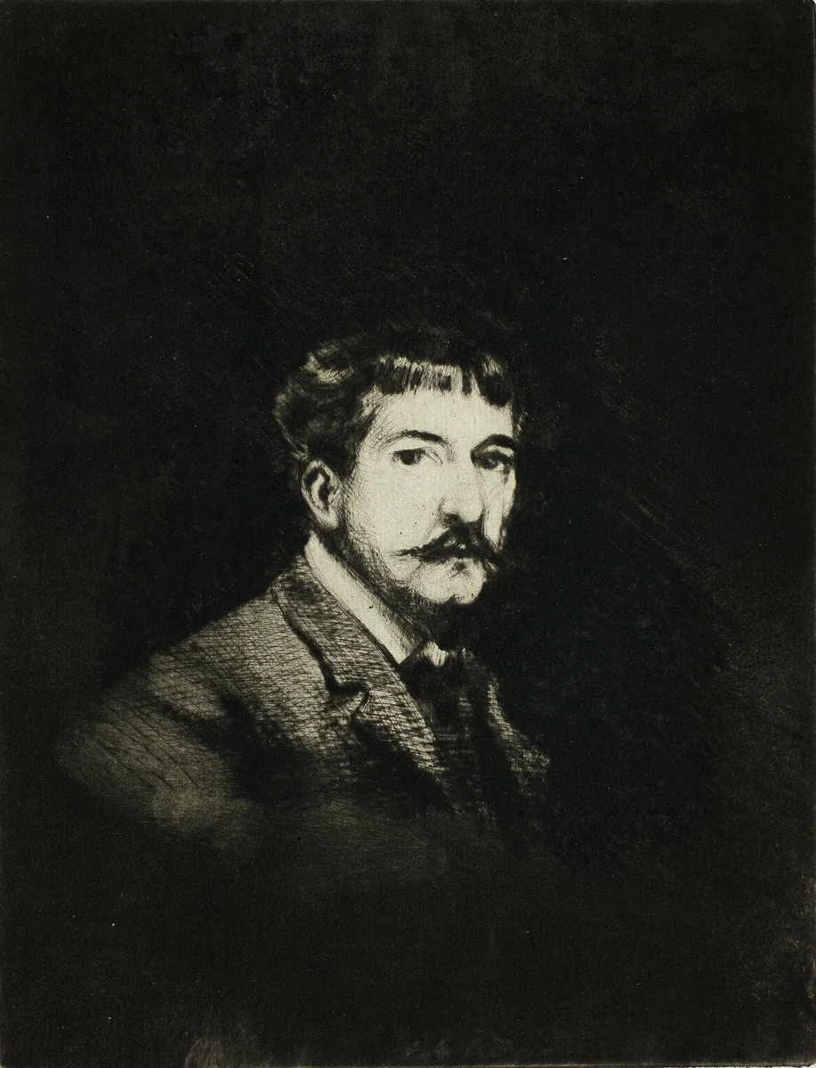 Portrait of Myself by Theodore Roussel, print, 1901